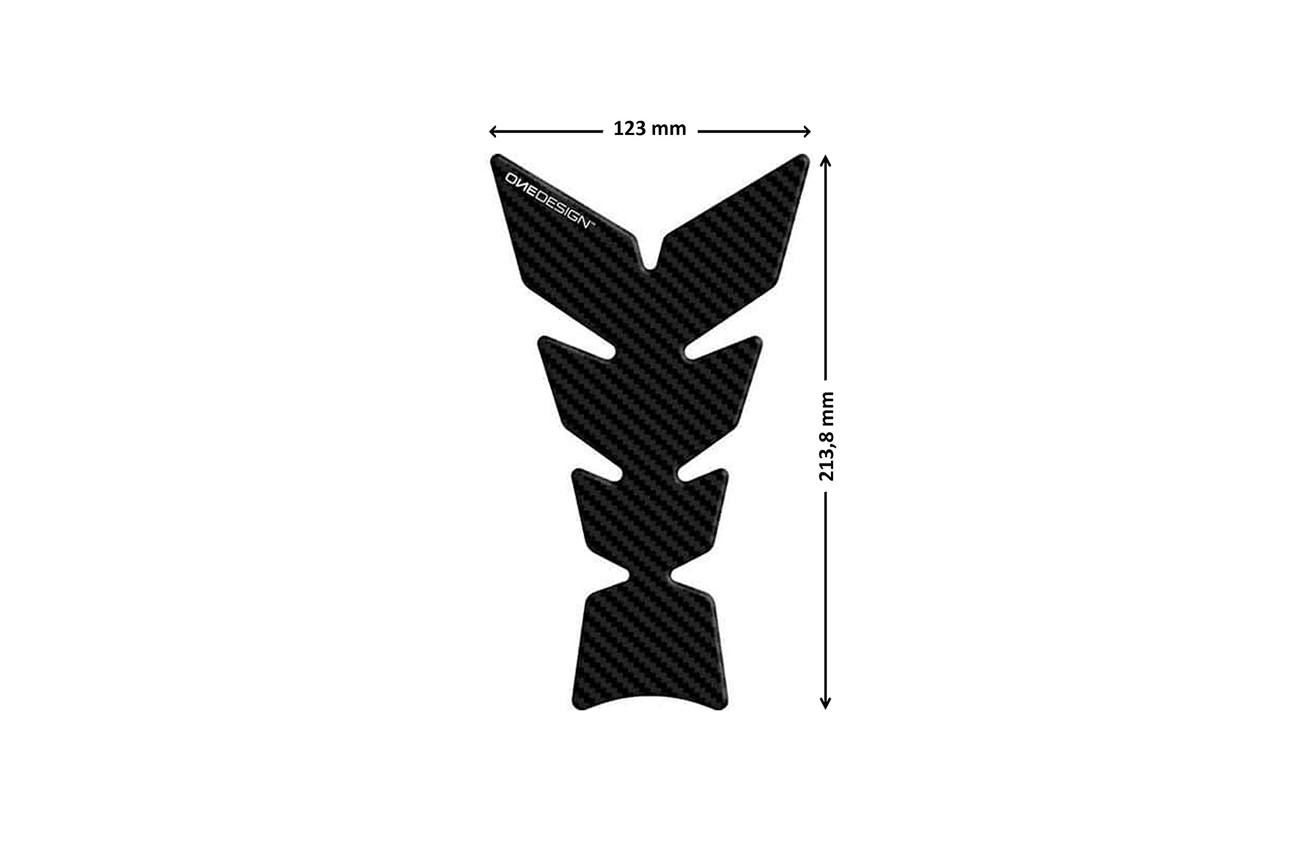 Puig 8432C Tank Pads Model Soft Carbon Look