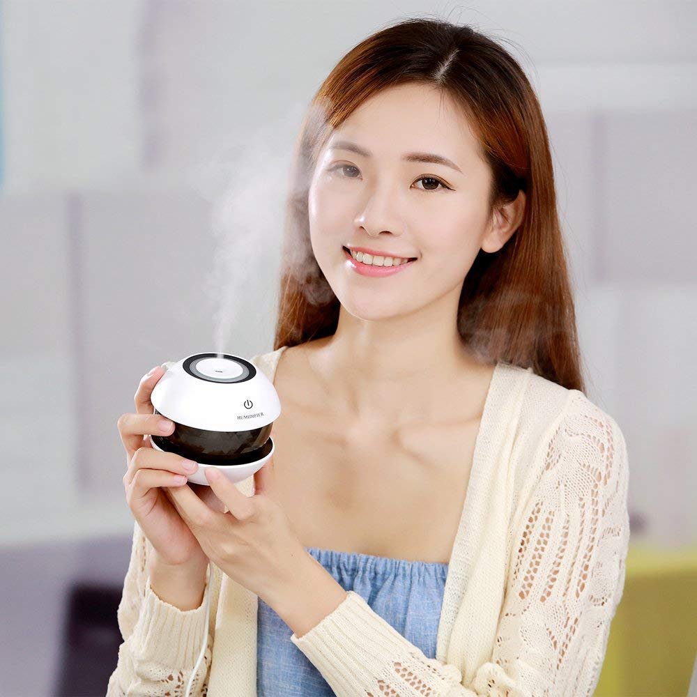 Magic Diamond Cool Mist Humidifiers Essential Oil Diffuser Aroma Air Humidifier with Led Night Light Colorful Change for Car, Office (Multicolor)-image-42