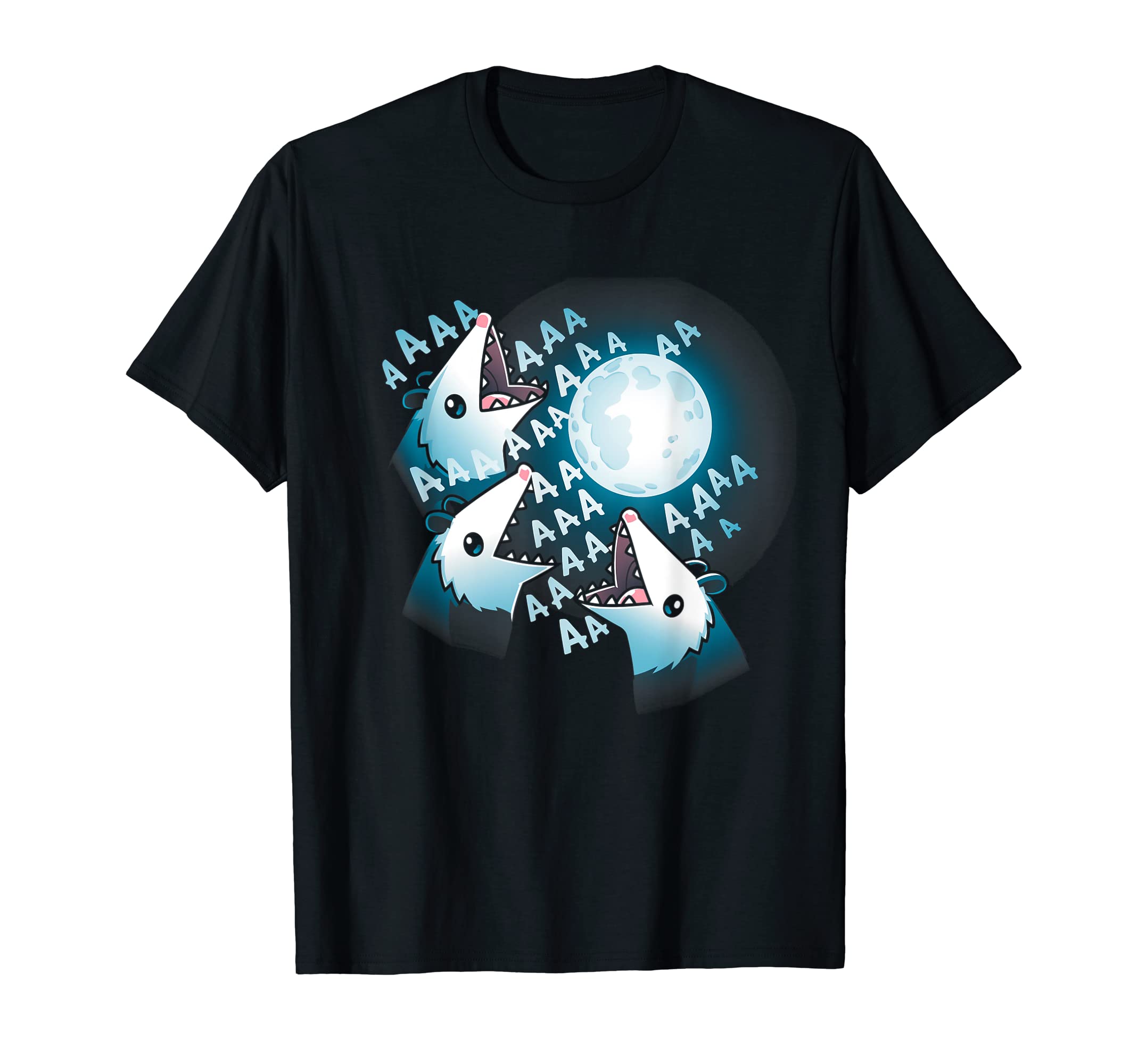 Mountain Possume Kingdome Shirts & GiftsThree Opposum Moon Howl Funny 3 Possums Howling & Dead Moon T-Shirt