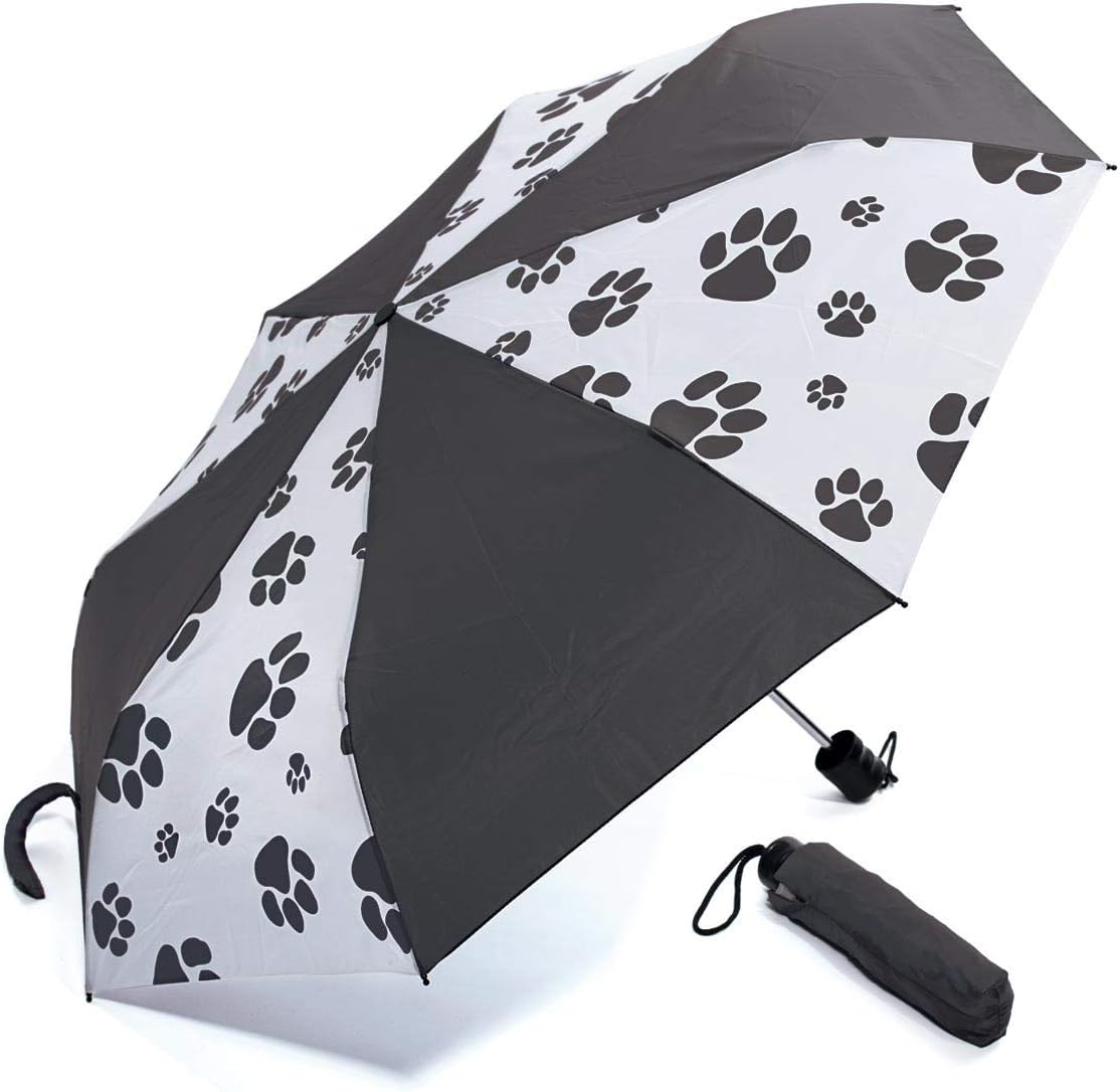 Anderson's Paw Print Umbrellas, 42 Inch Arc, Rain Gear, Animal Print Accessories
