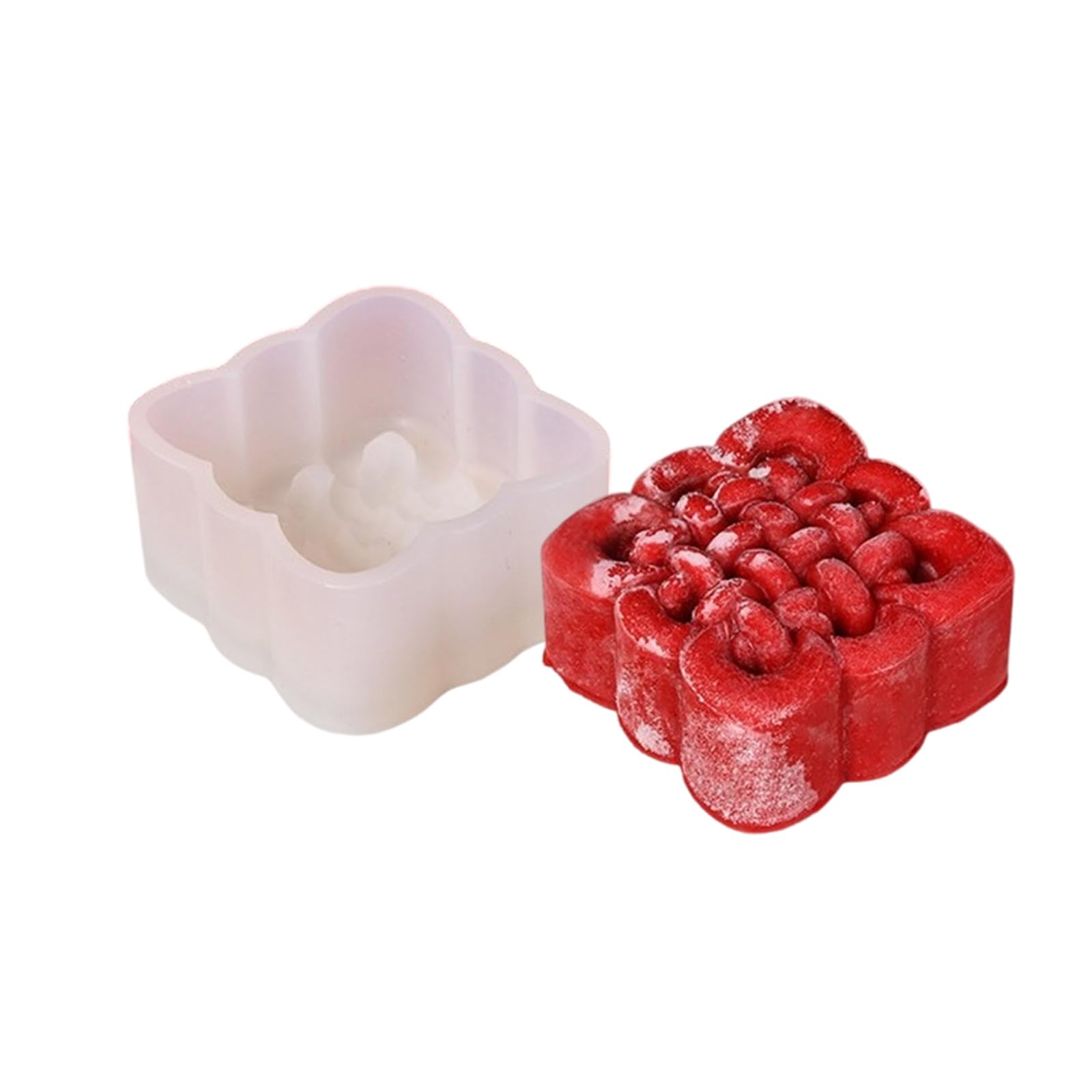 Yhplxyuus Chinese Knot Shape Mousses Cake Mold Set High Temperatures Resistant Silicone Dessert Chocolate Baking Tool Silicone Baking Mold