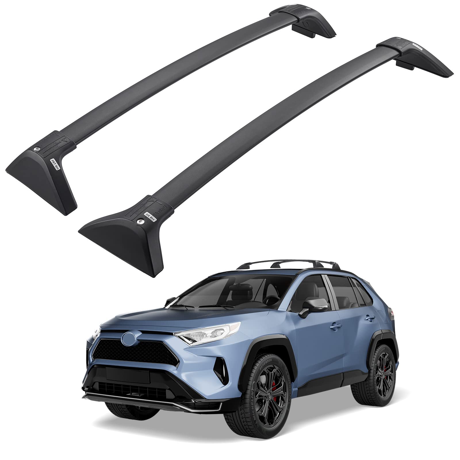 ERKUL Heavy Duty Roof Rack Cross Bars For Toyota RAV4 2019-2025 | Not Fit Adventure/TRD Off-Road