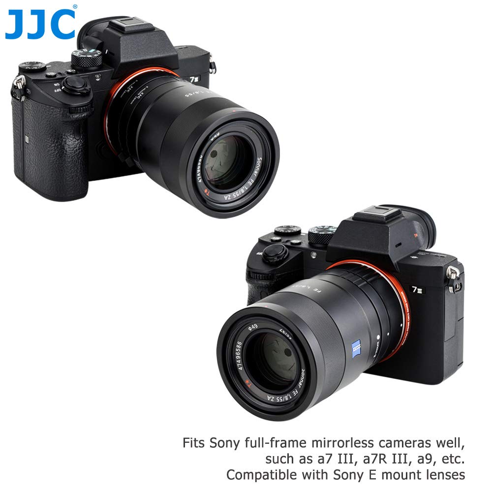 JJC 10mm/16mm Sets Metal Tubo de Extensión TTL Enfoque Automático AF para Lentes Sony E y Cámaras de la Serie NEX etc.