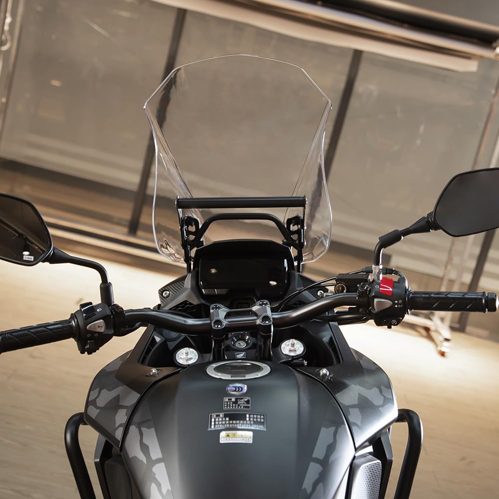 XX ECommerce Compatible With H-onda CB500X Windscreen Touring Windshield Shield Screen Visor Wind Deflector With Bracket 2013-2023 CB 500X 2016 2017 2018 2019 2020 2021 2022 Accessories (Light Smoke), Windshields - Canada - View #6