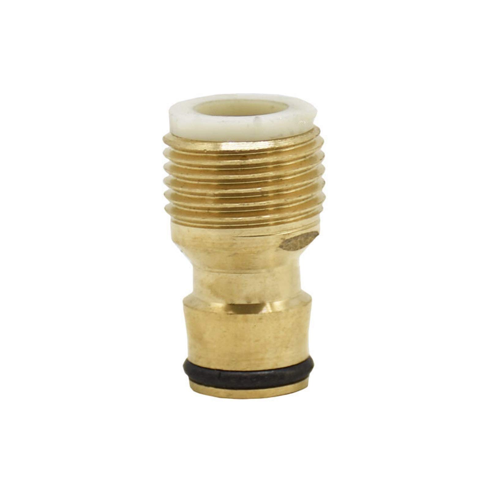 Tubería manguera conector fittings Hilo de latón de jardín Hilo de macho 1/2 pulgada Conector 1/2 pulgadas Lavado de autos Pistola de agua Cobre Metal Rose Adaptador Anillo de sellado 15pcs