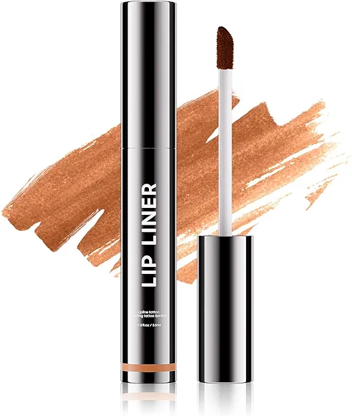 OETUIOW Lip Stain Lip Gloss, Long Lasting & Waterproof Non-Stick Cup Highly Pigmented Natural Finish for All Skin Types (Cocoa)