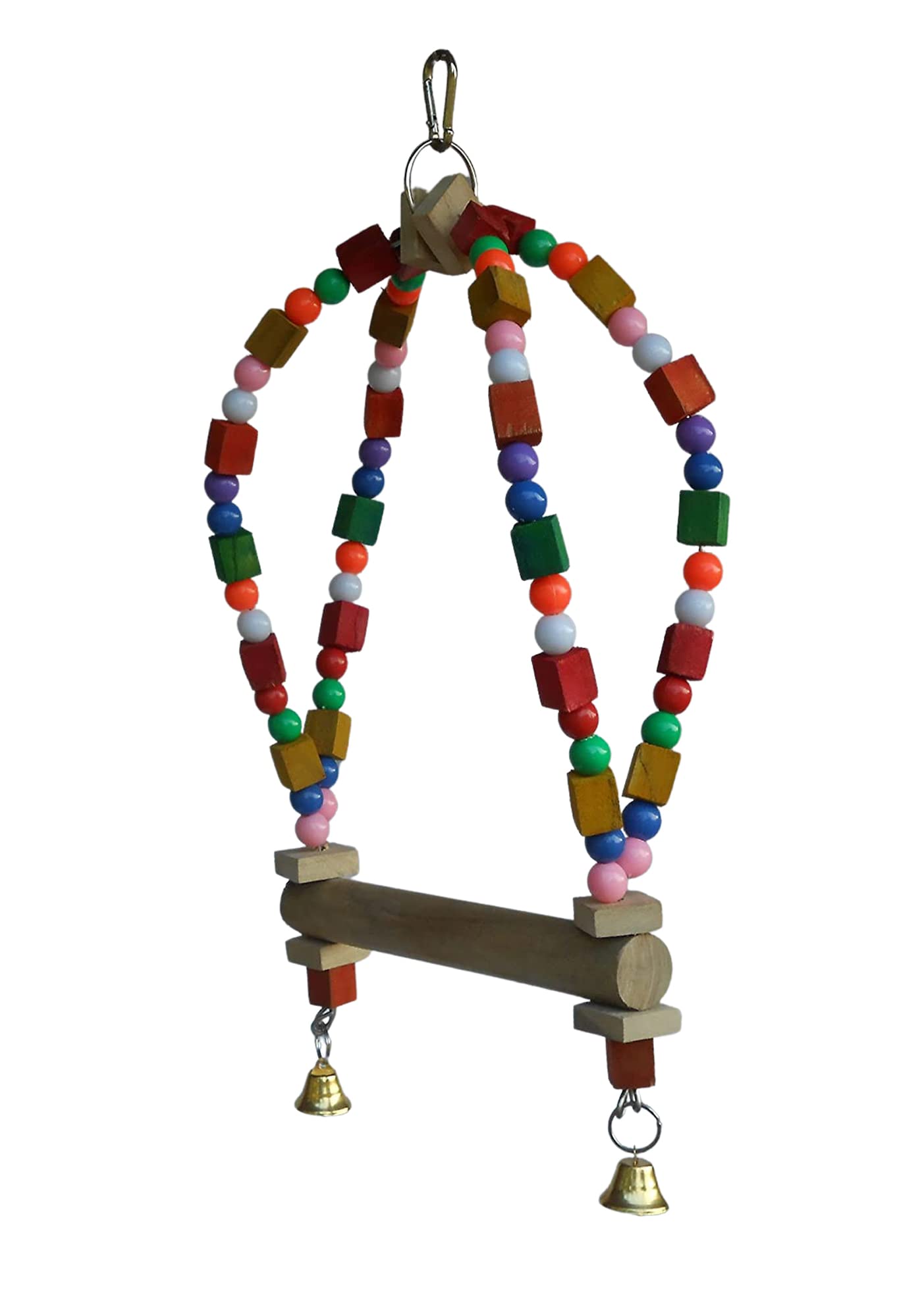 KSK Extra Large Bird Chewing Swing Toy, Parrot Colorful Stand Playground for, Medium & Large Macaw African Grey Cockatoos Cockatiel Sun Conures cage Accessories (B073XFLKBJ) Amazon Price History, Amazon Price Tracker