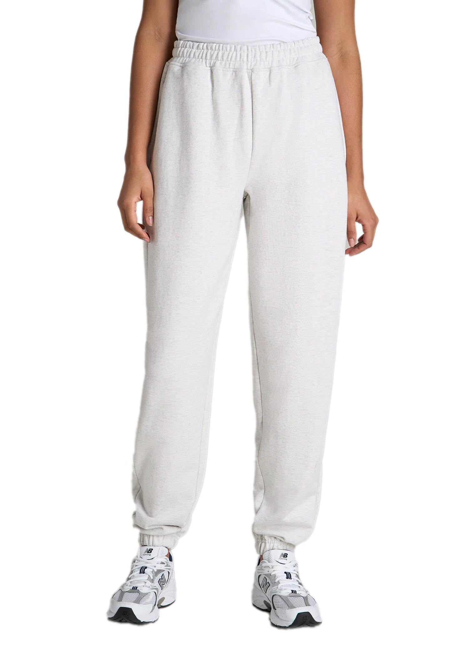 Janasya Women Relaxed-Fit Mid Rise Joggers Pant in neutral