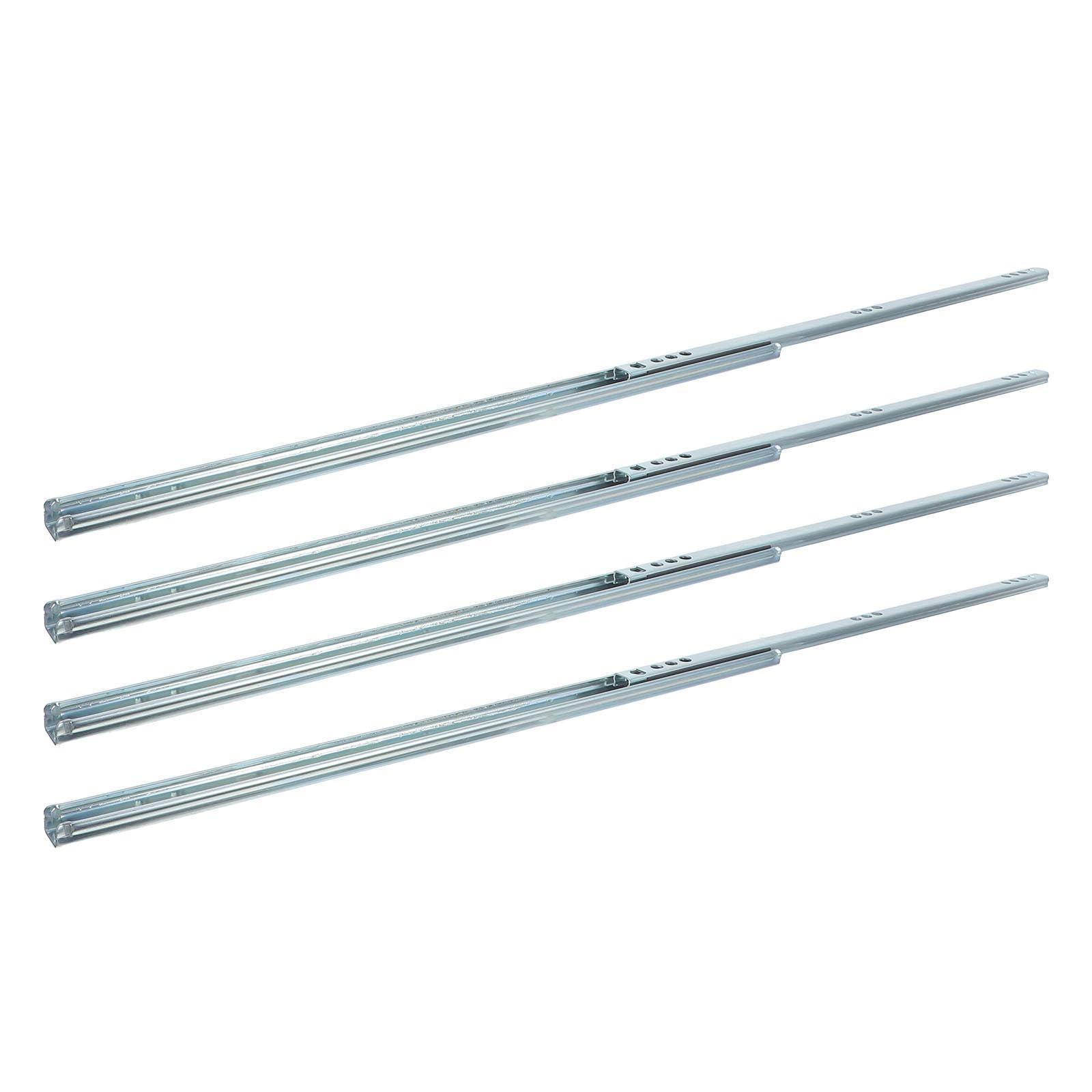 Guías correderas para cajones de 31 cm con rodamiento de bolas suave