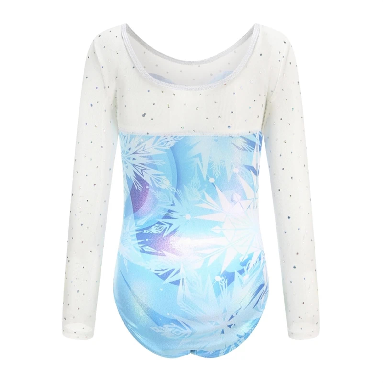 Maillot Gimnasia Ritmica Niña Body de Gimnasia for niñas, Trajes Baile Ballet, Leotardo Manga Larga, Ropa for Entrenamiento for 5 a 12 años(Size 12 for 11-12Y)