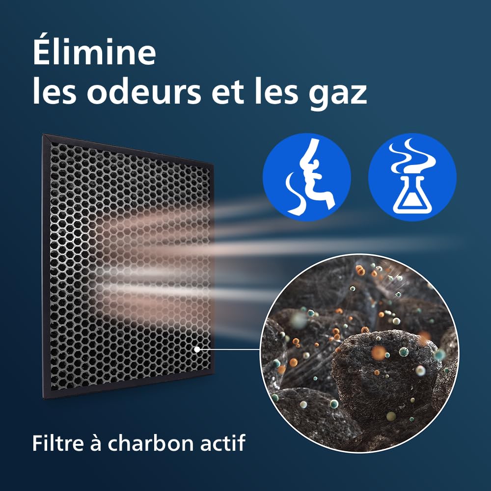 Filtre pour purificateur d'air | Durée de vie 12 mois, Pour Purificateur et Humidificateur 2-en-1 AC1214/AC1215, AC1217, AC2721/AC2726/AC2729 (FY1413/30)