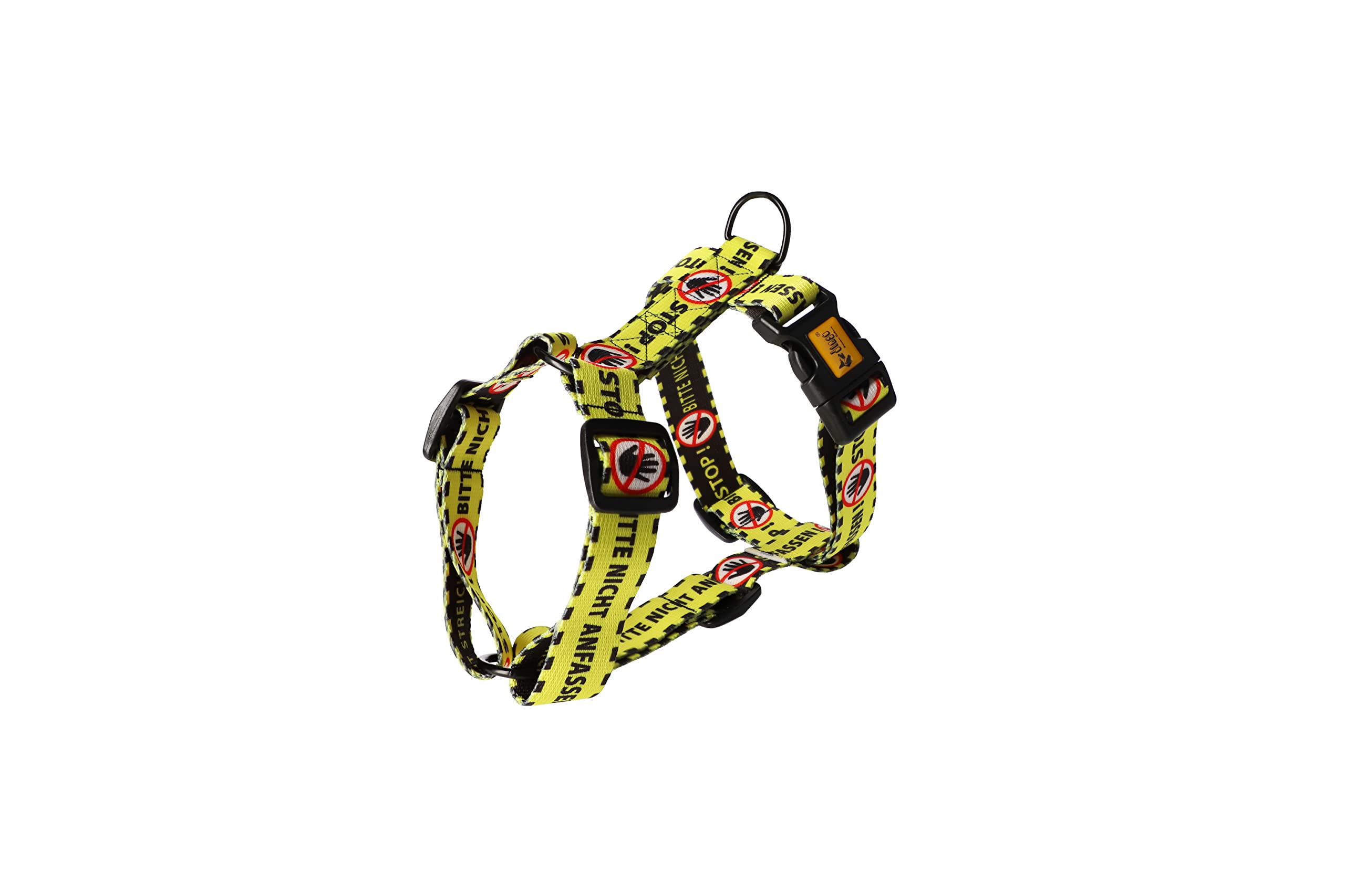 Dingo Hundegeschirre Guard Gelb Bitte Nicht Anfassen Große M Breite Band 3,0 cm 38-70 cm 95381