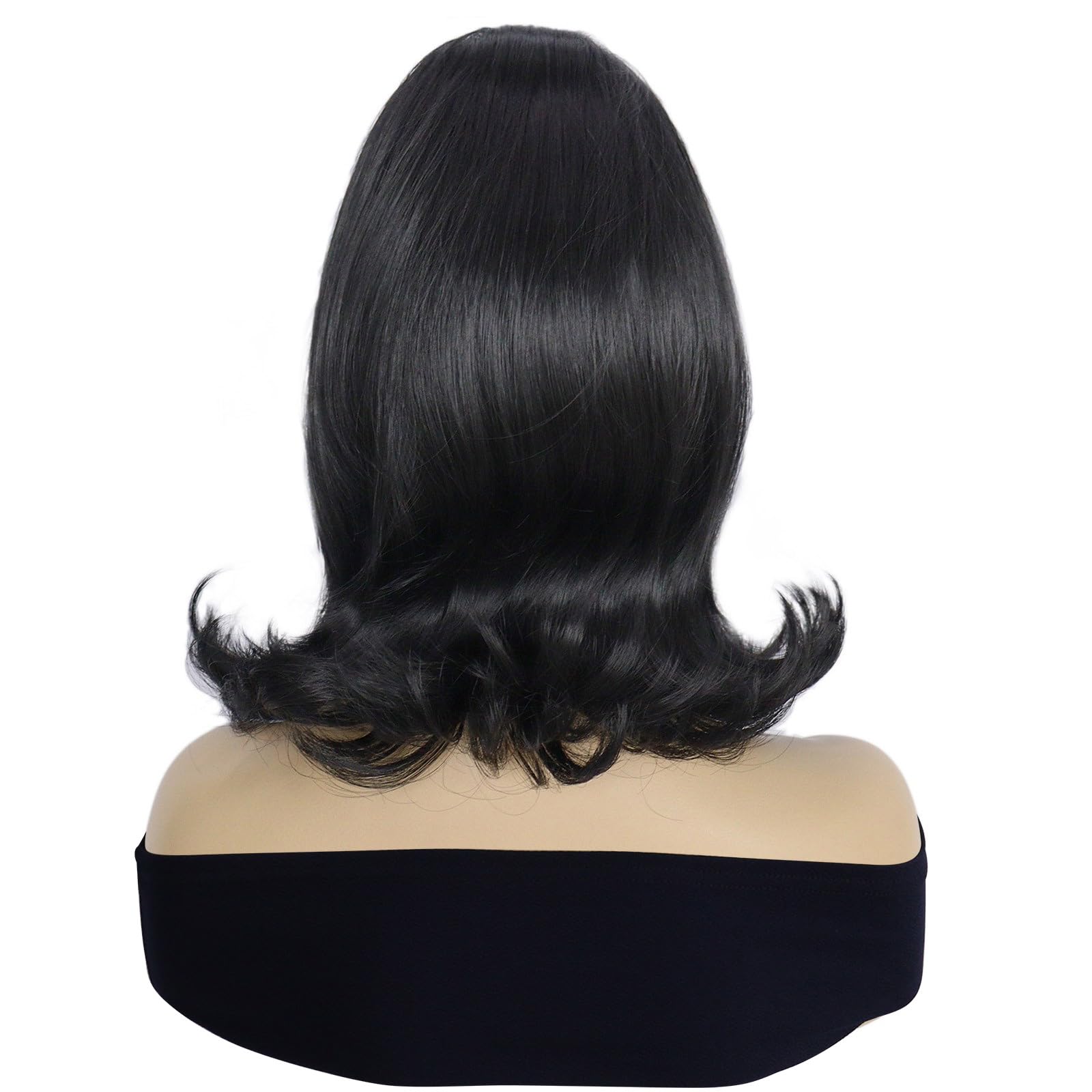 Amazon.com: BESTBEL + Hair Cap Black Bob Wig for Women  display picture 3