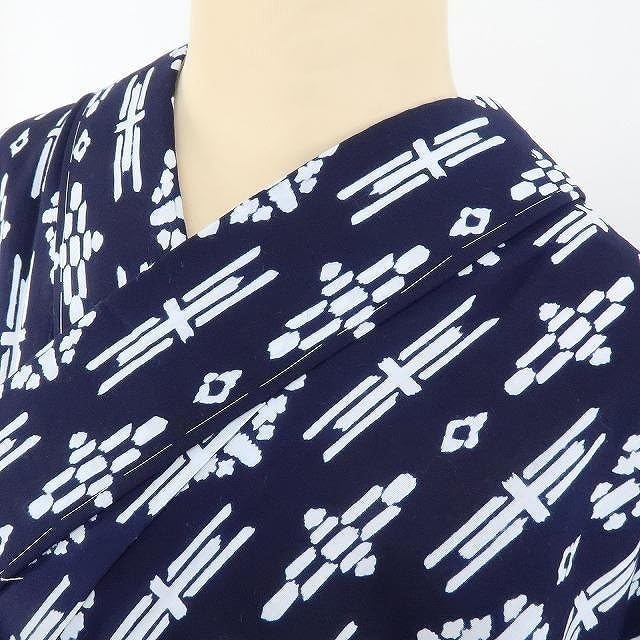 Amazon.co.jp: ゆめsaku 竺仙 注染 夏着物 仕付け糸付 トールサイズ