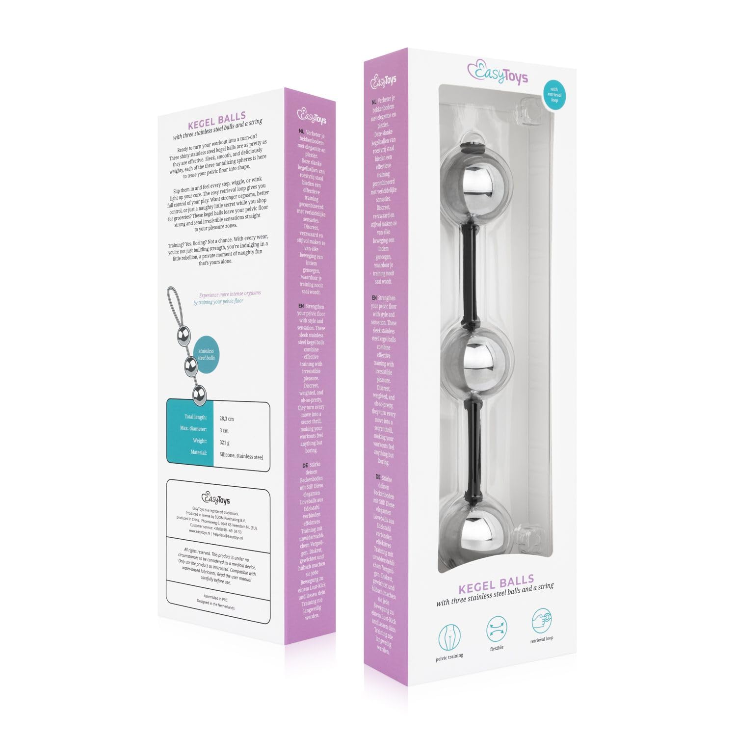 EasyToys – Geisha Boules Métalliques – Silver