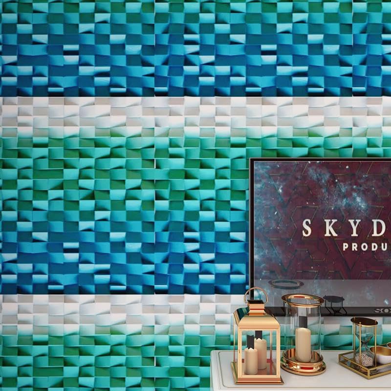 A WALLS DREAM Blue Crystal 3D Self-Adhesive Peel & Stick Wallpaper, DIY Wall Sticker Wall for Home & Office, 3D Print (B0D7M44SM8) Amazon Price History, Amazon Price Tracker