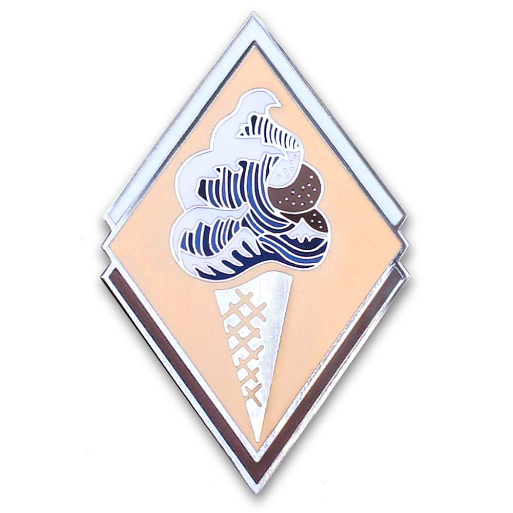 "The Great Wave of Ice Cream Lapel Pin | Two Scoops of Kanazawa | B grade with minor flaws