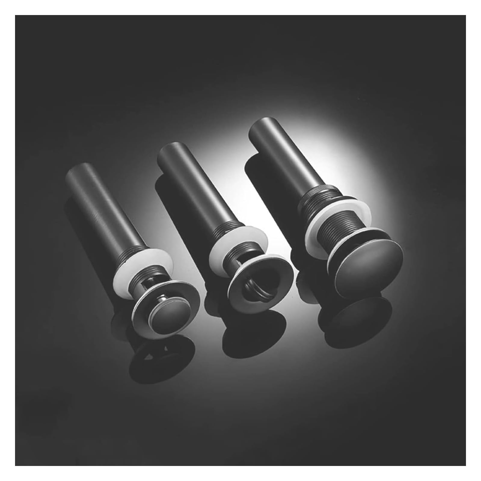 Kit di scarico for lavandino con tappo a scomparsa, tappo di scarico for lavandino a scomparsa, scarico for lavandino a scomparsa, parti di tappo di scarico for lavandino a scomparsa(Black B)