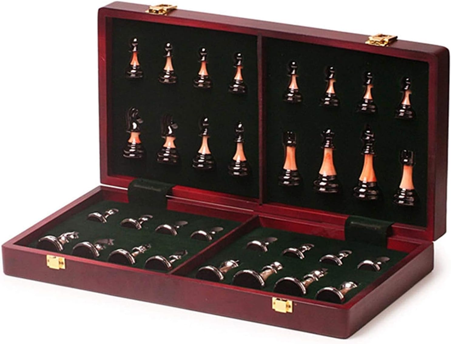 Set High-Grade Gift International Travel Game Folding Wooden Chessboard Pieces Chessman Casual Puzzle Party