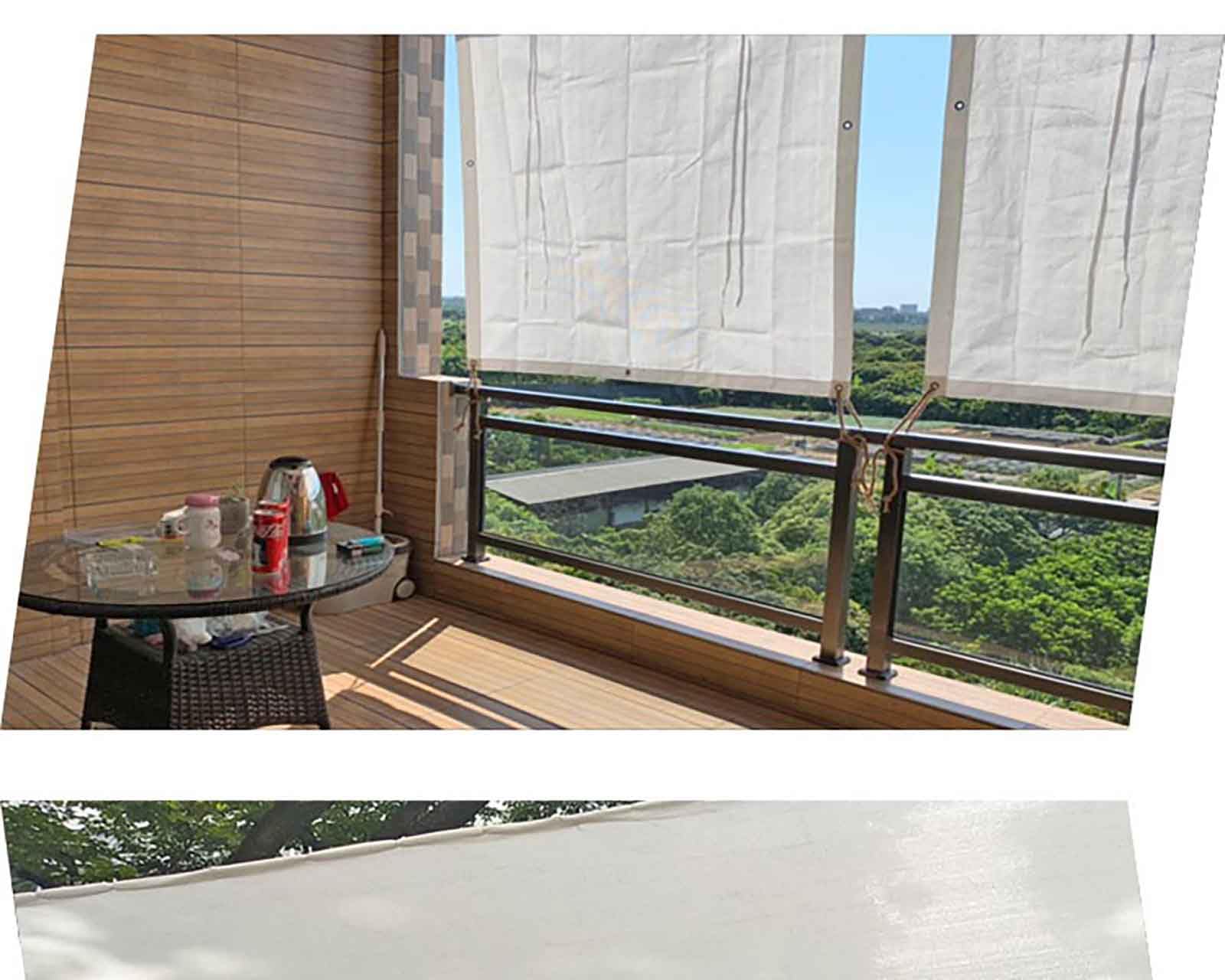 Copertura per serra e casetta per animali domestici con protezione UV al 75%, 1,5 x 7 m, durevole, resistente alle intemperie, leggera, perfetta per piante e animali domestici, facile installazione