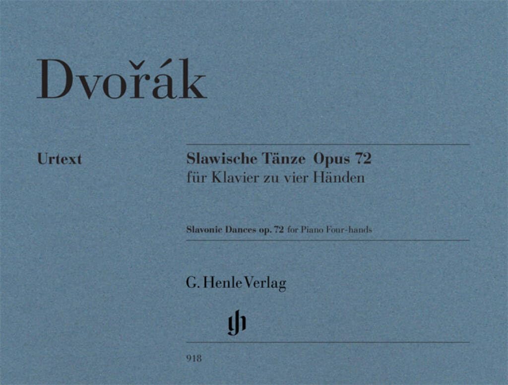 Slavonic Dances op.72 - for Piano Four-hands - piano (4 hands) - (HN 918)