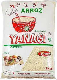 Arroz Japonês Yanagi Cateto Grão Curto Sushi Primeira Classe 1kg