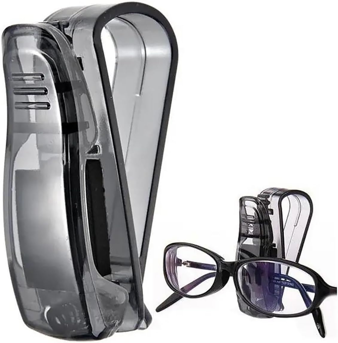 Sunglass Holder Universal Car Auto Sun Visor Glasses Box Sunglasses Clip Card Ticket Holder Stand Fastener Pen Case Eyeglasses Car Accessories Car Sunglasses Holder