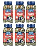 Litehouse Freeze Dried Italian Herb Blend - Substitute for Fresh Italian Seasonings, Italian Spices, Jar Equal to Blend of 8 Herbs, Organic, Italian Seasoning, Non-GMO, Gluten-Free - 0.49 Oz, 6-Pack