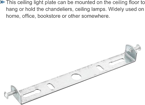 Miniatura 4 de MECCANIXITY Placa de luz de techo 5.709x0.787x0.630 in Soporte de montaje para lámpara de oficina en casa, 1 juego