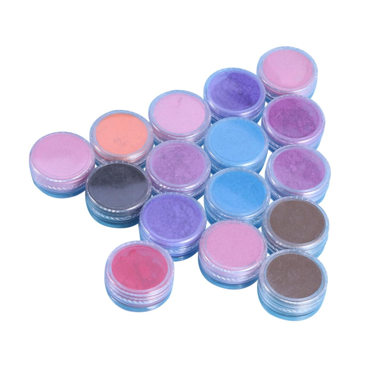 Lurrose 48pezzi Glitter Pigmenti Per Trucco Cosmetica Per Unghie Ombretto Gloss Labbra Artigianato e Decorazioni Casuali