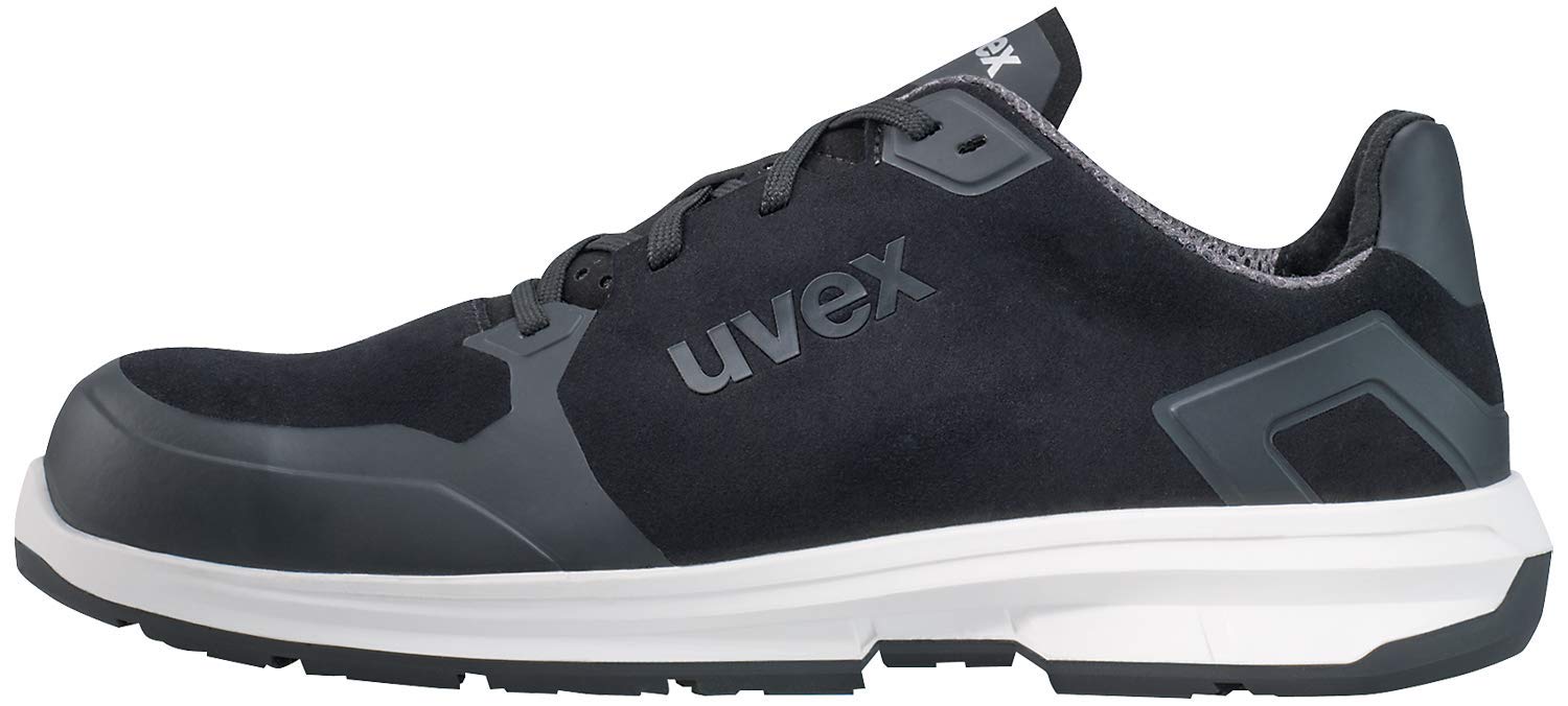 Uvex 1 Sport Scarpe da Lavoro Antinfortunistiche S3 SRC | Scarpa Antinfortunistica Bassa | Puntale Metal Free | Nero