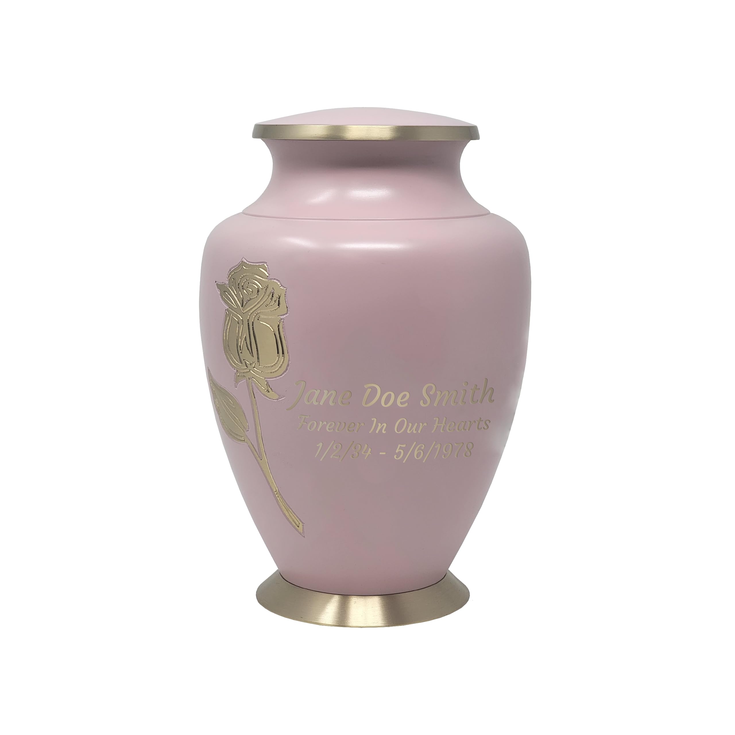 【追跡あり/匿名配送】Cremation Ritual 4枚 Amazon.com: Custom Engraved Pink Rose Cremation Urn - Adult