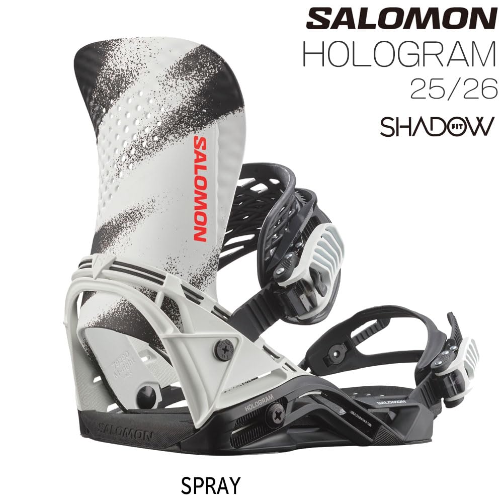 SALOMON HOLOGRAM ビンディング Mサイズ ホワイト25/26 Amazon | SALOMON サロモン スノーボード ビンディング HOLOGRAM 25-26