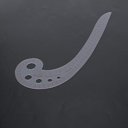 Miniatura 8 de Curva francesa, regla de curva francesa de costura DIY, regla de costura métrica, regla de clasificación de comas, herramienta de plantilla de