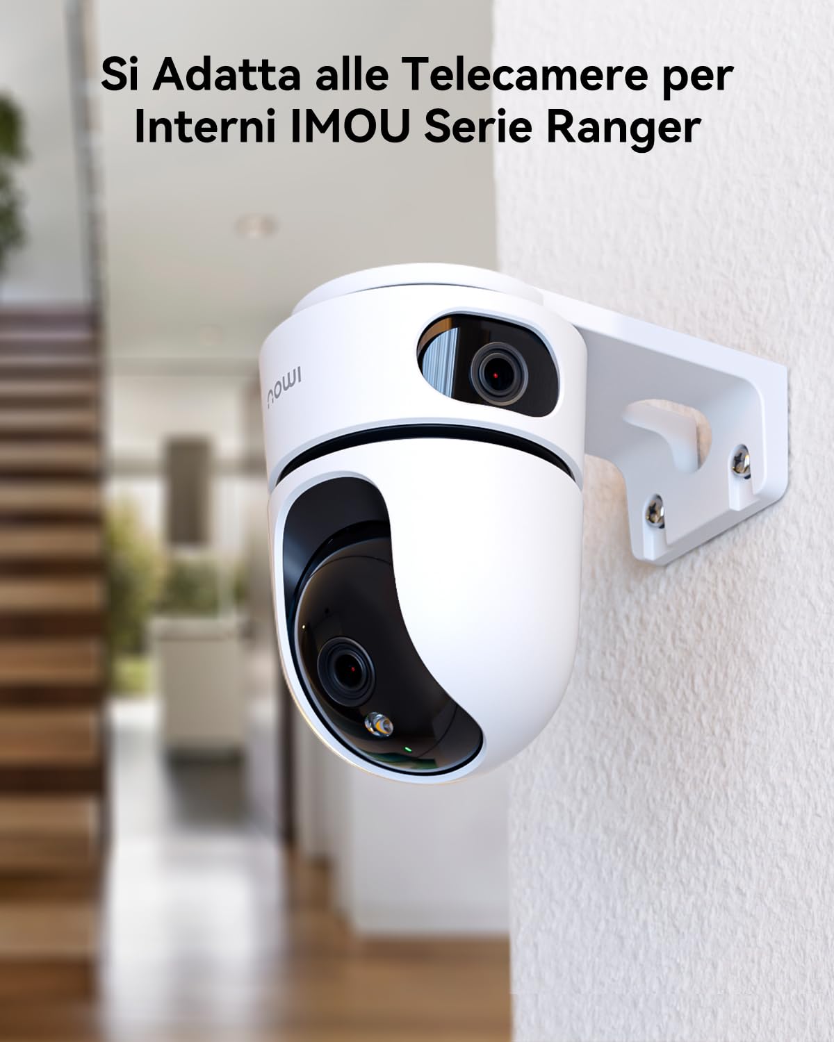 Imou Lot de 2 2K(3MP) Caméra Intérieure 360°+ Lot de 2 Supports de Montage pour Ranger 2C 2K- Kit Surveillance Bébé/Animaux avec Détection IA, Suivi Auto, Audio Bidirectionnel