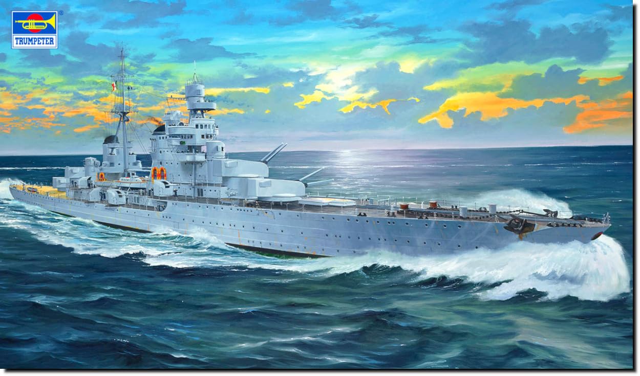 Trumpeter 05381 Italian Heavy Cruiser Pola 1/350 - Kit di modellismo in plastica
