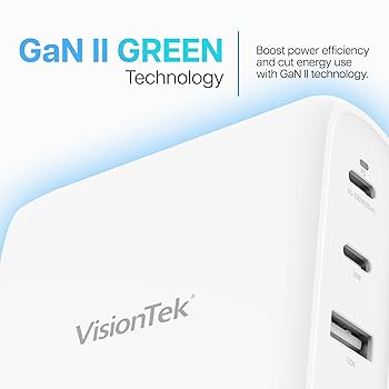 茶 gan Amazon.com: VisionTek GaN II 100W Wall Fast Charger - Quad