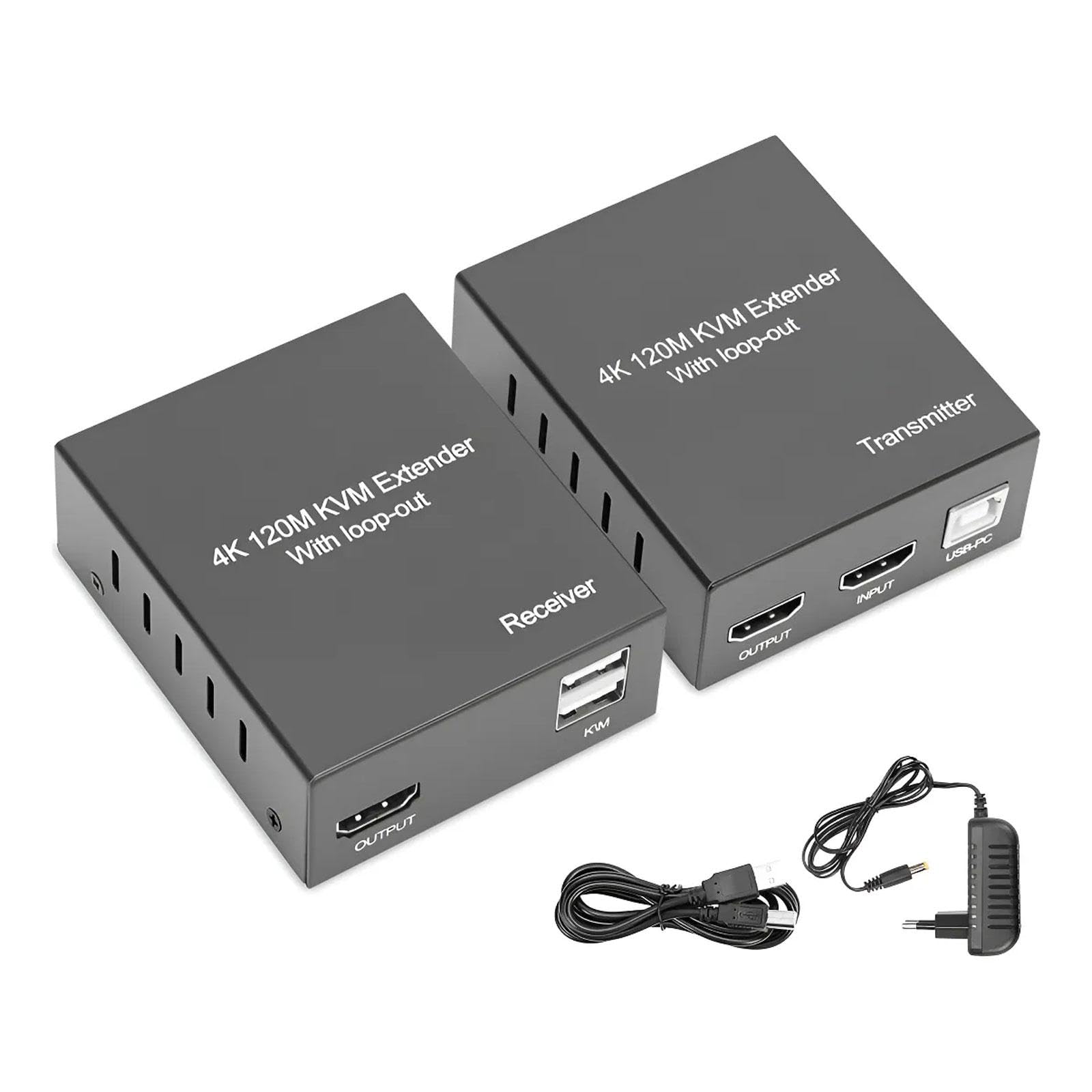 HDMI USB Extender Stable Transmission Ethernet Extender for Devices Ethernet|| USB Cables, Hubs & Adapters| USB Cables, Hubs & Adapters| Computer Cables & Connectors-image-41