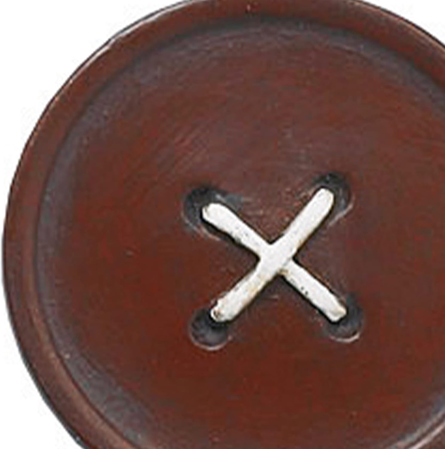 Red Resin Button Shower Curtain Hooks Set of 12