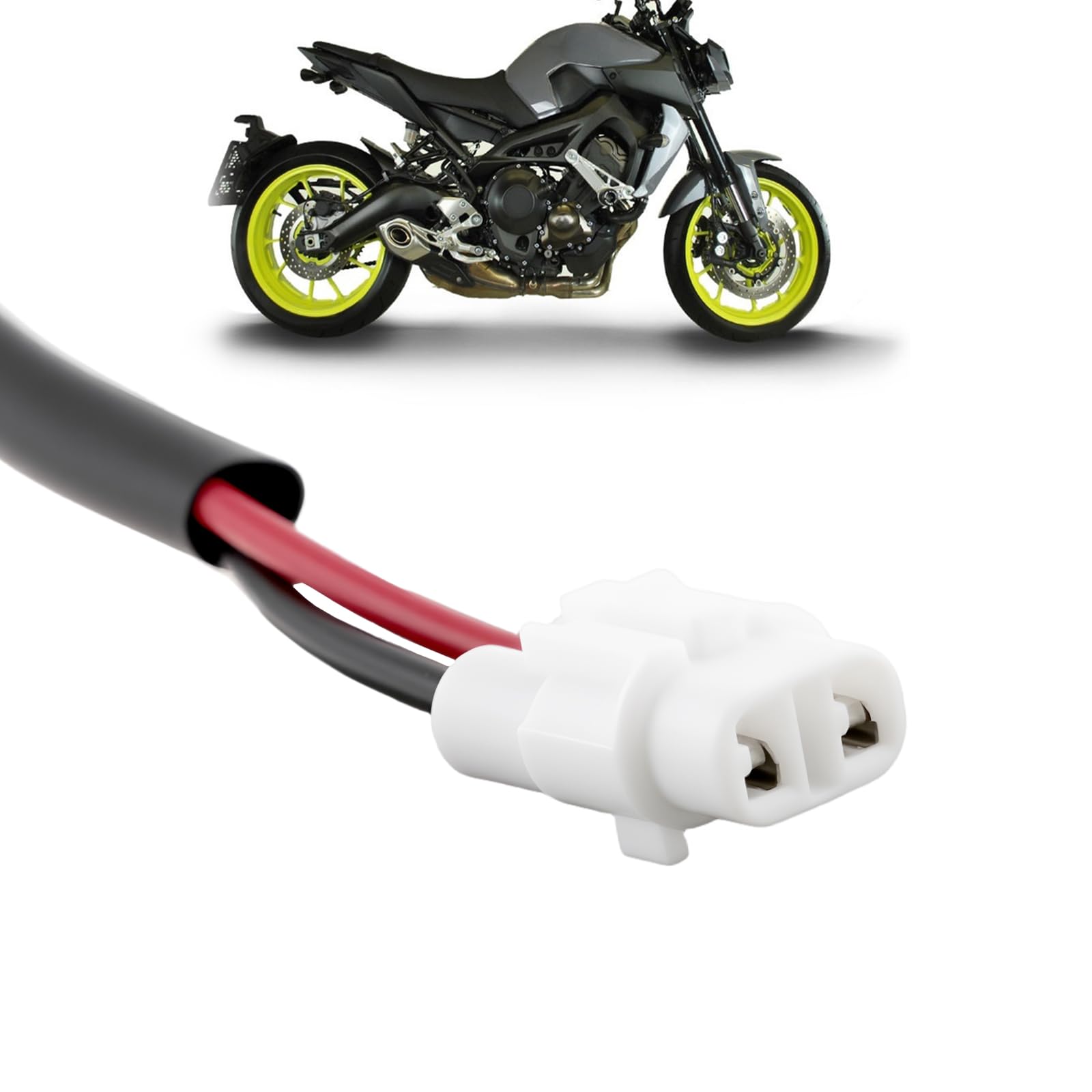 The Lord of the Tools Répartiteur Double de Prise de Courant Auxiliaire Compatible avec Yamaha MT07 MT09 YZFR1 R1M R6 FZ07 FZ09