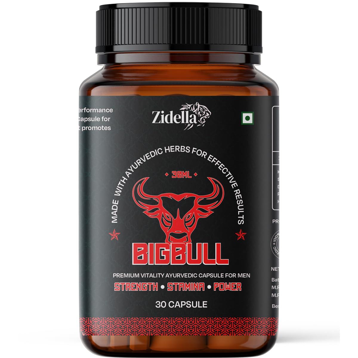 Zidella BigBull Shilajit Gold Original Panchamrit Himalayan Capsule with Ashwagandha, Safed Muesli for Strength, Stamina & Power | For Men - 30 Capsule (B0CRHT4GJT) Amazon Price History, Amazon Price Tracker
