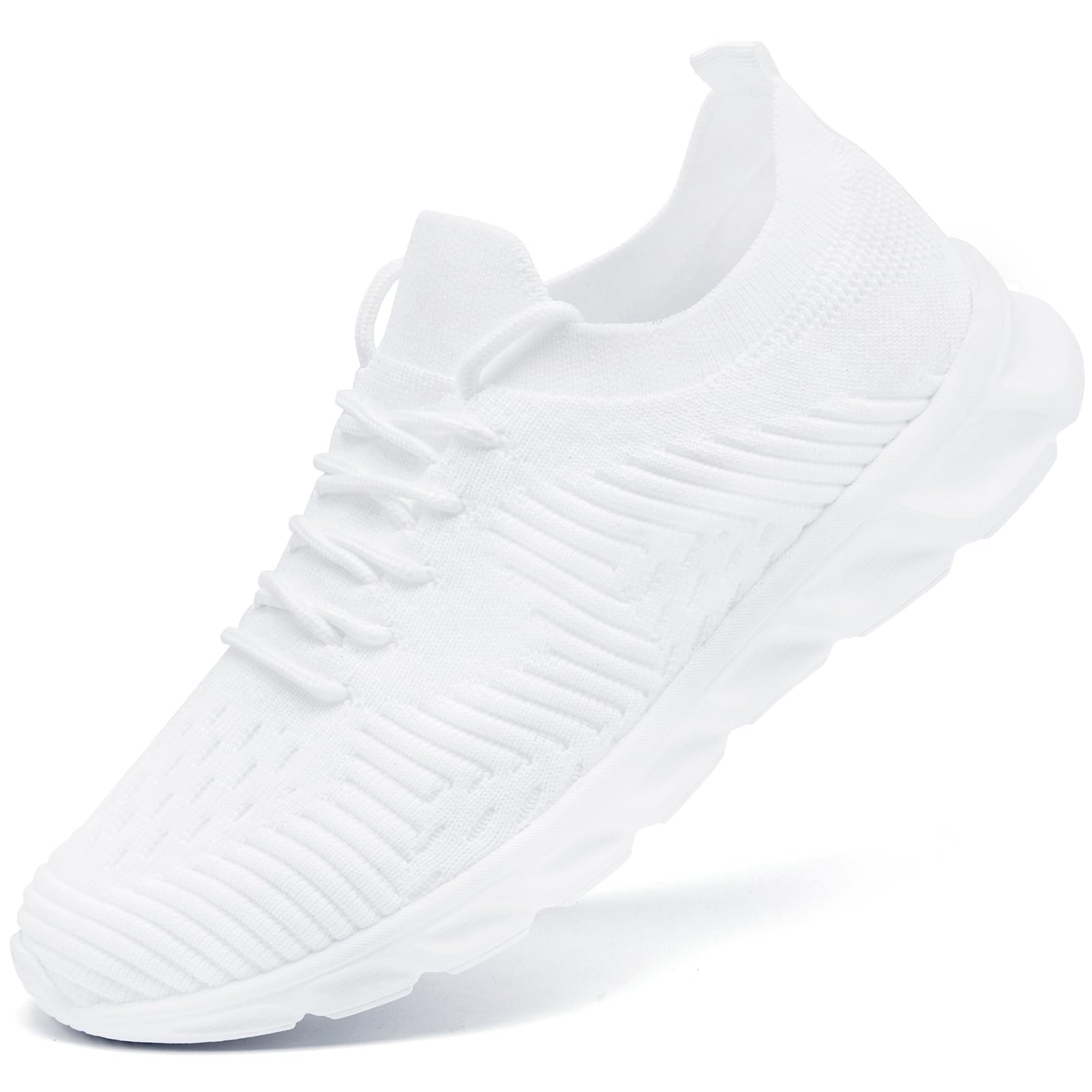 VLHGCG Laufschuhe Herren Damen Slip on Sneakers Freizeitschuhe Jogging Gym Fitness Tennisschuhe rutschfest Atmungsaktiv Walking Turnschuhe Leichte Sportschuhe 36-49