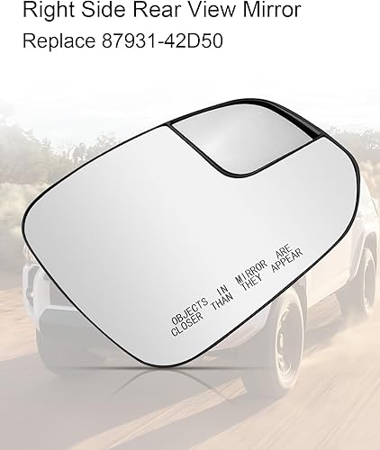 Miniatura 3 de EMIHO Espejo lateral del pasajero con punto ciego calentado eléctrico para Toyota Rav4 2016-2018 Toyota 4Runner 2014-2020, espejo retrovisor derecho