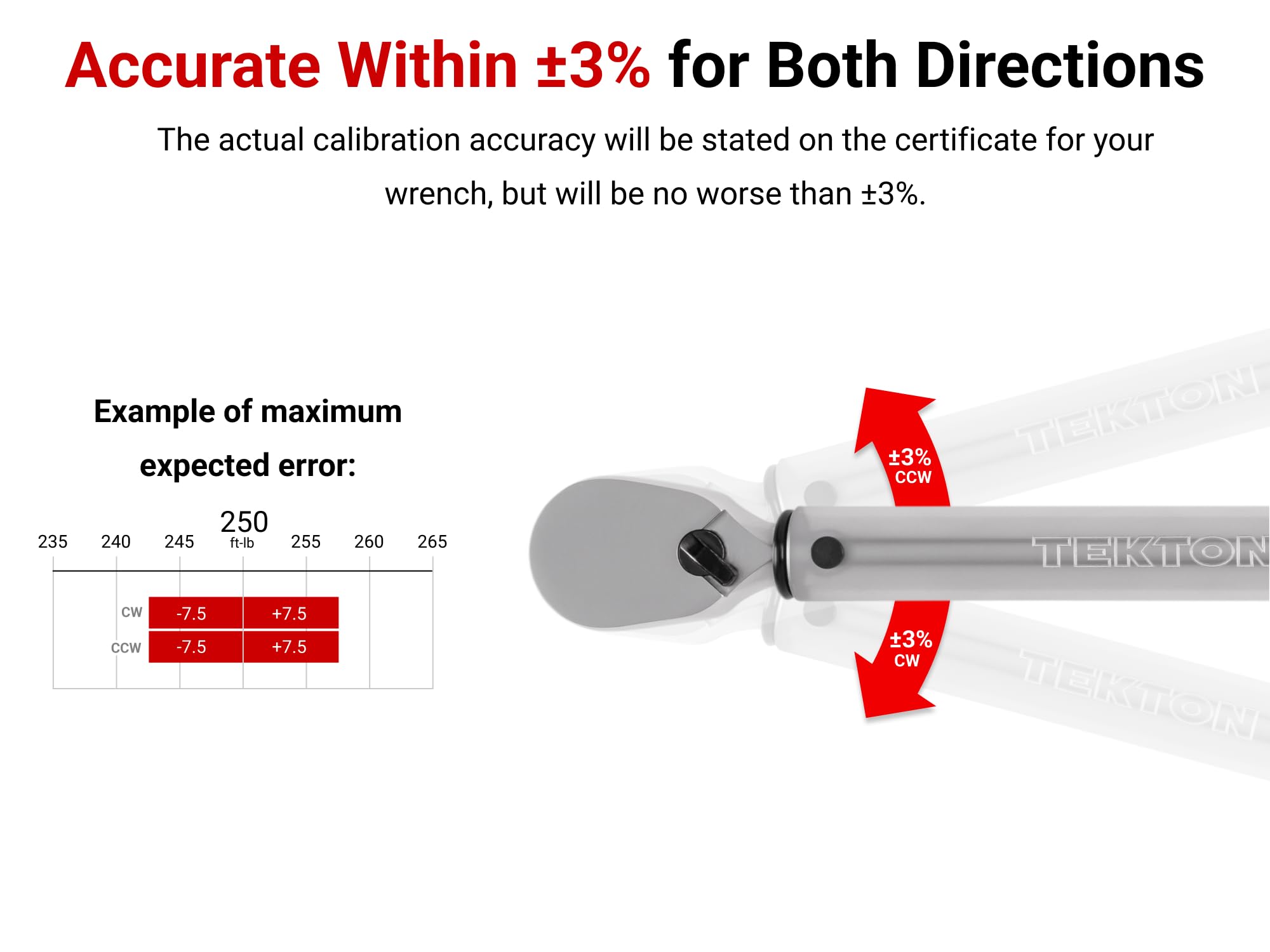 Tekton Micrometer Torque Wrench - Precise & Reliable -6