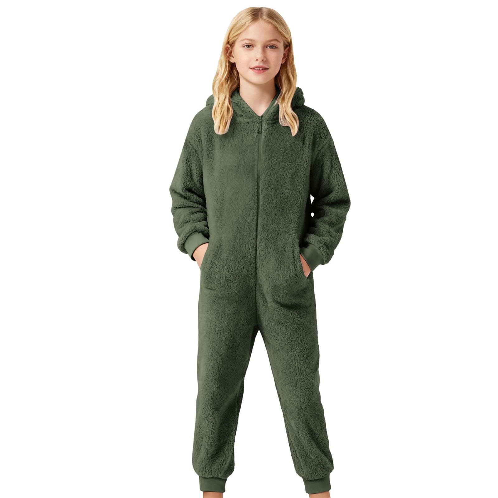 Tuta Invernale con Fodera in Pile e Suola Grip, per Bambini Piccoli, Calda e Accogliente, Abbigliamento casa e Esterno