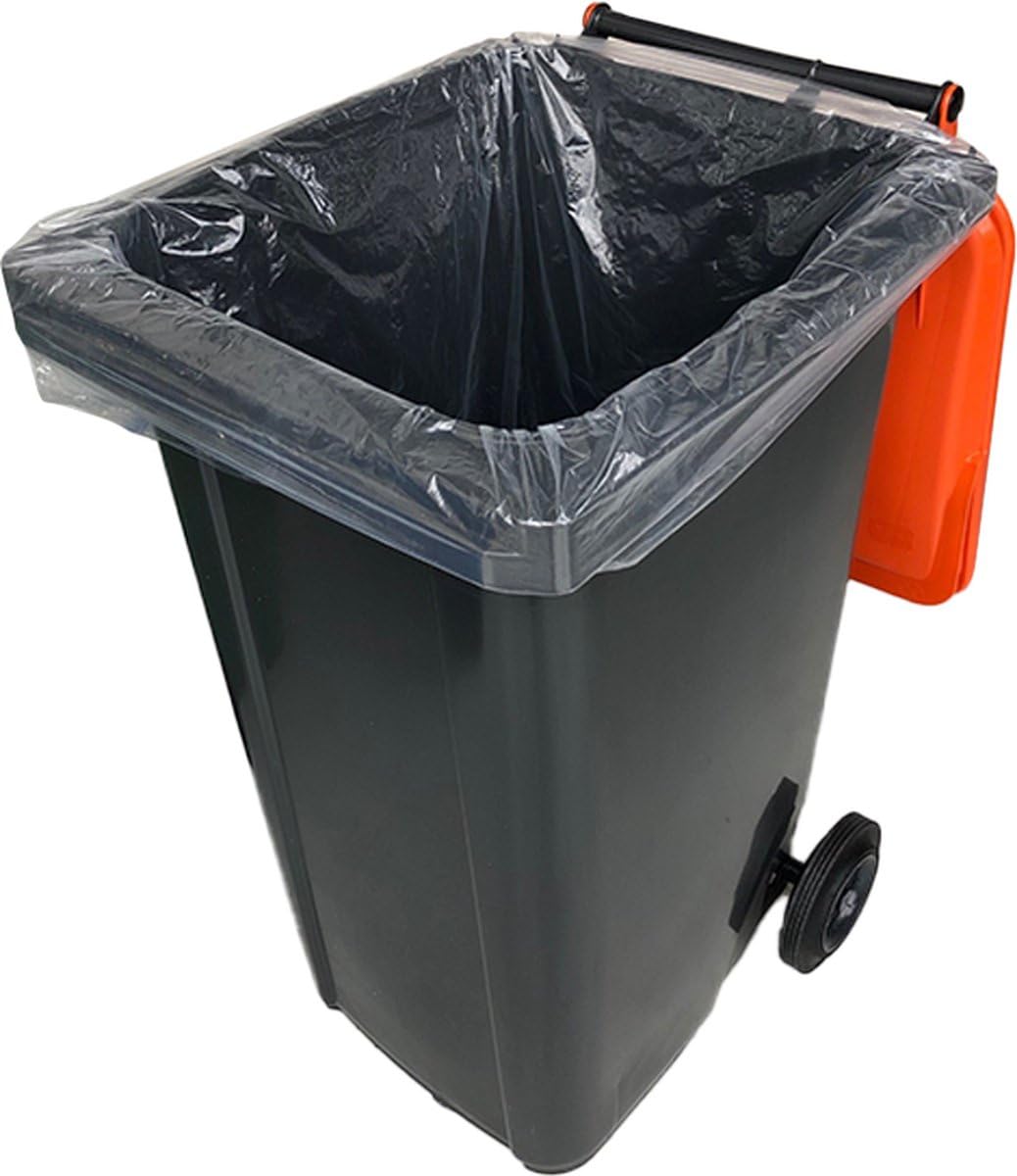 Sacchi a scatto, 240 litri, trasparenti, 240 l, scatola da 100 sacchetti