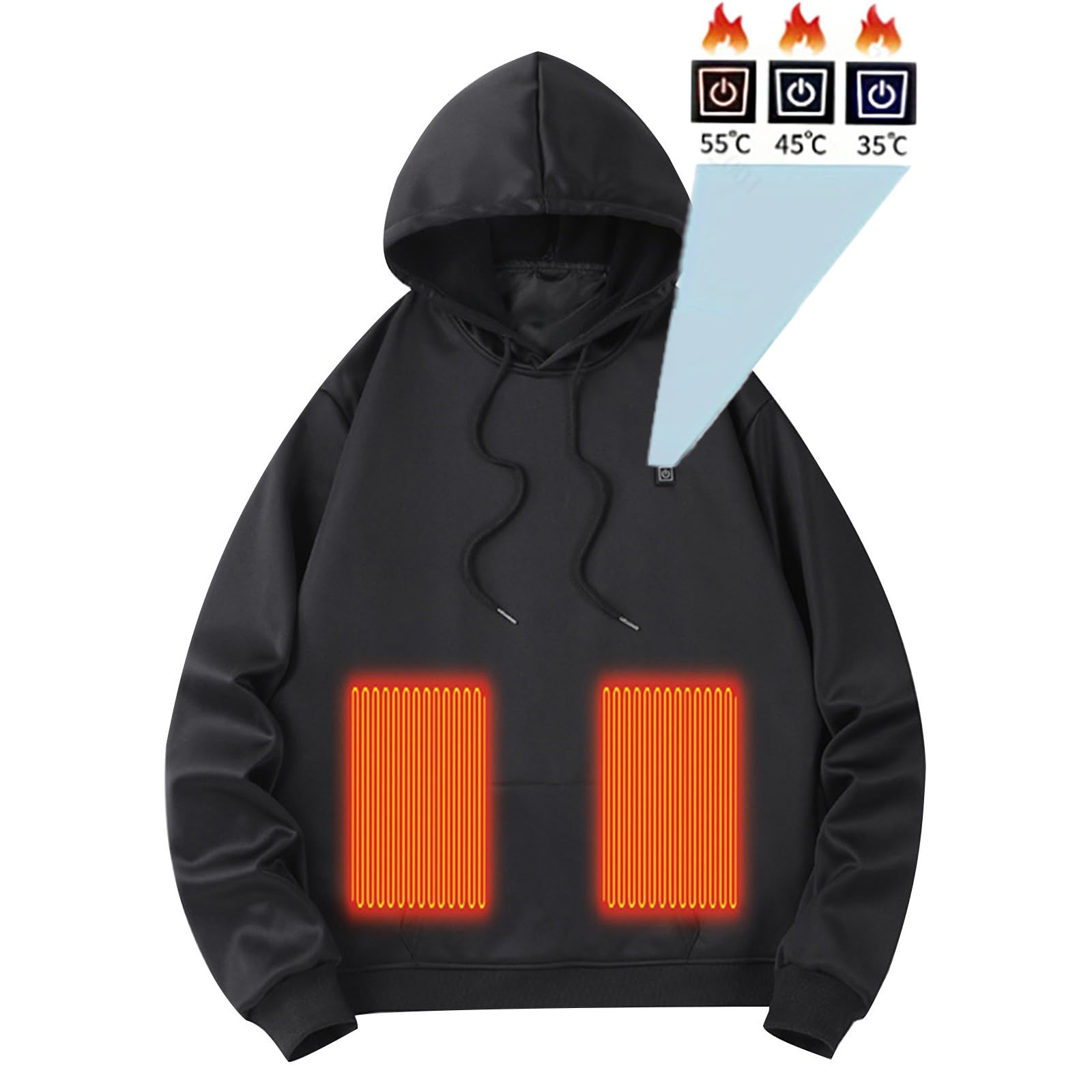 Sudadera con capucha genérica para hombre, algodón, sudadera, sudadera, manga larga, bolsillo canguro, clásico, simple correr, al aire libre, cuello con cordón A140