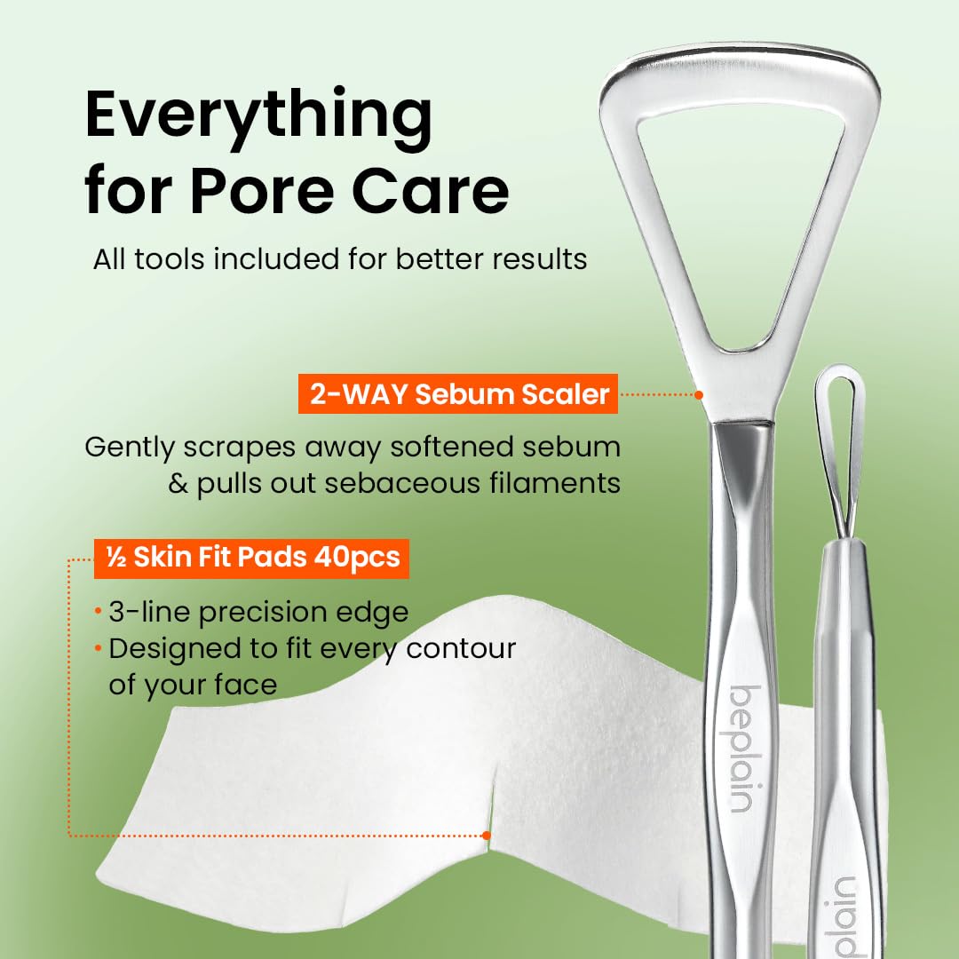 beplain Mung Bean Sebum Softener Set with AHA PHA, 5.07 fl oz