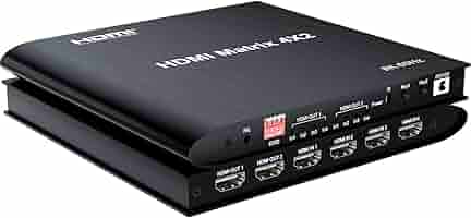 Amazon | HDMIマトリックス 4 in 2 out 8K、8K 4x2 HDMI 2.1