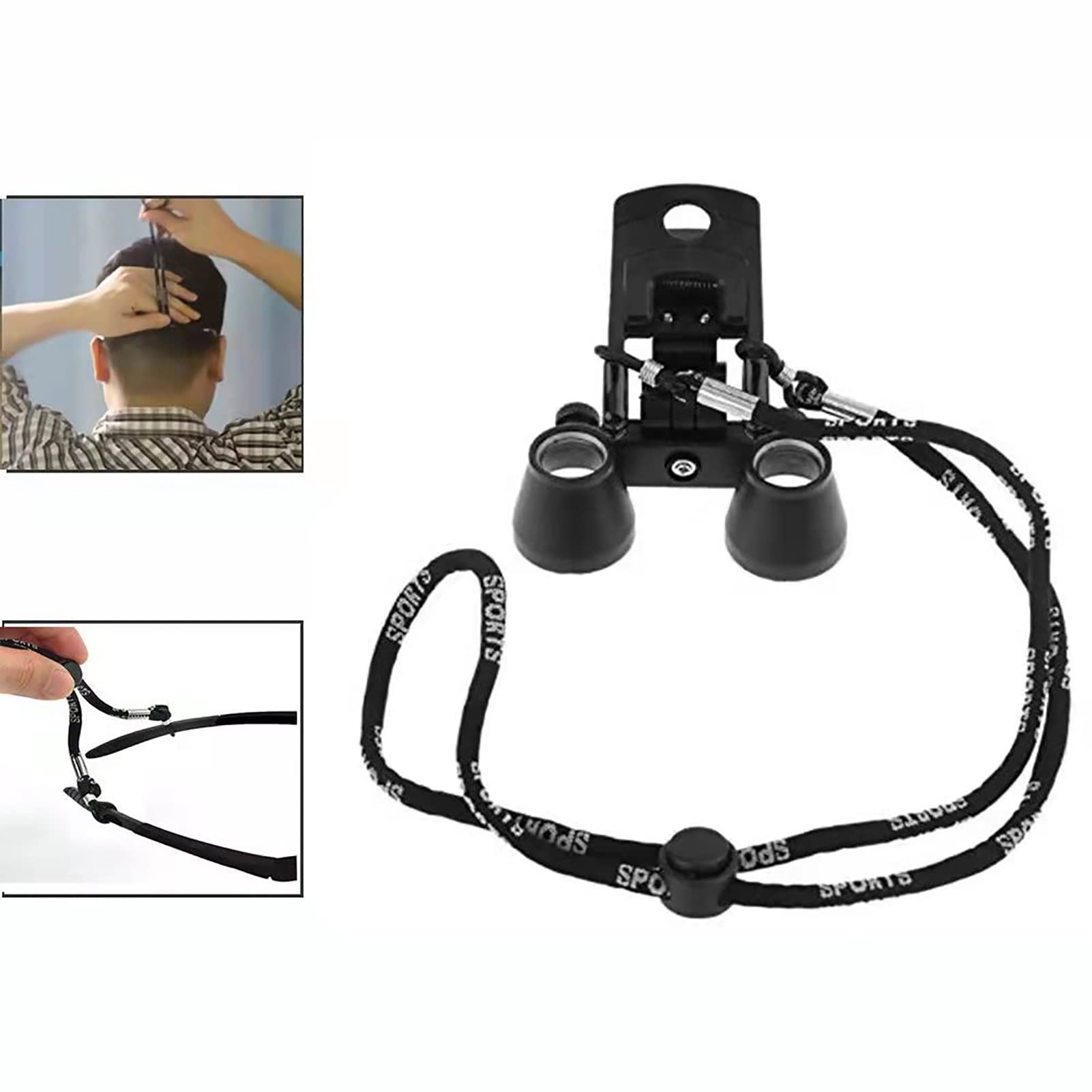 Occhialini binoculari dentali, Distanza di Lavoro 2.5X 3.5X 320-420, Occhiali ottici Chirurgici con Clip di ingrandimento per operazioni di chirurgia Dentale (Size : 3.5X)